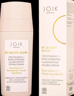 JOIK Organic Re-Boost Glow 15% C-Vitamin & Rose Hydrogel Illuminating Serum Kasvoseerumi 30 ml