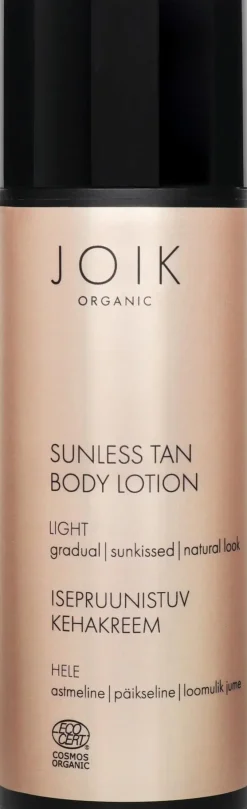 JOIK Organic Sunless Tan Body Lotion Itseruskettava voide Light 150 ml