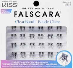 Kiss Falscara Eyelash - Wisp Clear band 24kpl