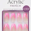 Kiss Salon Acrylic French kynnet - Pink French 28 kpl