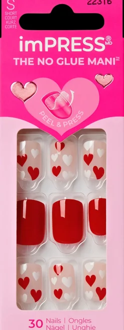 Kiss Valentines imPress Nails - Kiss to Remember 30kpl
