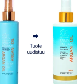 Klippoteket Argan Oil Detangling Spraybalsam Leave-in Spray jätettävä hoitoaine 200 ml