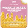 KOCOSTAR Waffle Mask Strawberry puhdistava kangasnaamio 1kpl