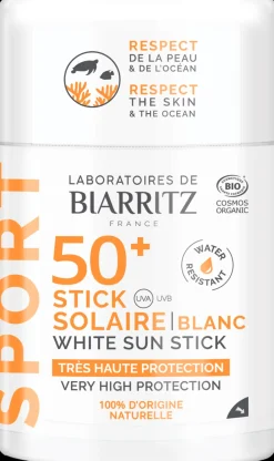 Laboratoires de Biarritz Alga Maris Sport Sun Stick White aurinkovoidepuikko valkoinen SPF 50+ 12 g