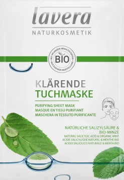 lavera Purifying Sheet Mask 1 kpl / 21 ml - Puhdistava kangasnaamio