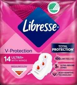 Libresse Ultra side Ultra+ Wings regular 14 kpl