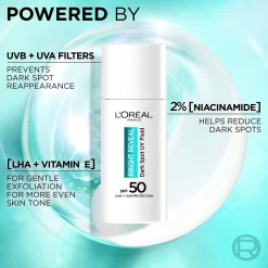 L'Oréal Paris Bright Reveal Niacinamide Dark Spot UV Lotion SK 50+ päivävoide 50ml