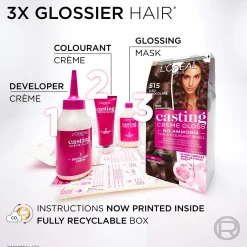 L'Oréal Paris Casting Crème Gloss 300 Darkest Brown Tummanruskea kevytväri 1kpl