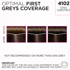 L'Oréal Paris Casting Crème Gloss 4102 Keskiruskea Tuhka Neutraali Helmiäinen kevytväri 1kpl