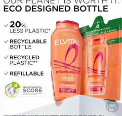 L'Oréal Paris Elvital Dream Length Restoring shampoo pitkille, vaurioituneille hiuksille 250ml