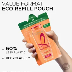 L'Oréal Paris Elvital Dream Length shampoon täyttöpakkaus pitkille hiuksille 250 ml