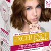 L'Oréal Paris Excellence Creme 5.3 Golden Light Brown Kullanruskea kestoväri 1kpl