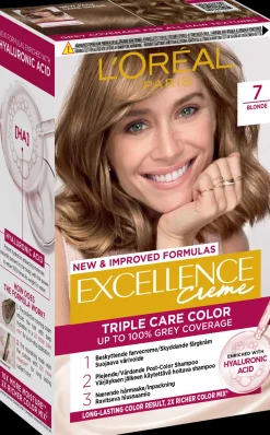 L'Oréal Paris Excellence Creme 7 Blonde Tummanvaalea kestoväri 1kpl