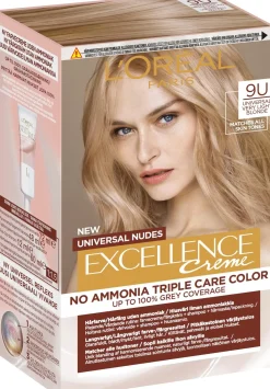 L'Oréal Paris Excellence Creme Universal Nudes 9U Universal Very Light Blonde kestoväri ilman ammoniakkia 1kpl