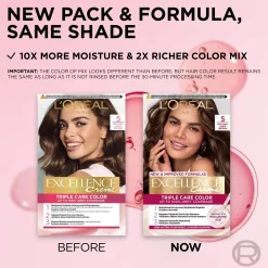 L'Oréal Paris Excellence Creme 5 Natural Light Brown Ruskea kestoväri 1kpl