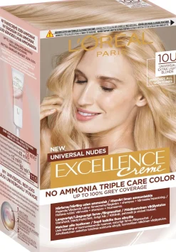 L'Oréal Paris Excellence Creme Universal Nudes 10U Universal Lightest Blonde kestoväri ilman ammoniakkia 1kpl