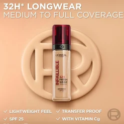 L'Oréal Paris Infaillible Fresh Wear 355 Neutral Undertone meikkivoide 30ml