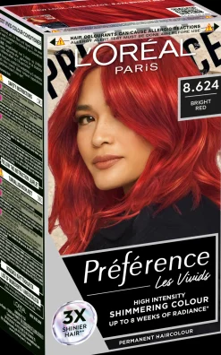 L'Oréal Paris Préférence Vivid Colours Bright Red intensiivinen kestoväri 1kpl