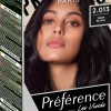 L'Oréal Paris Préférence Vivid Colours Deep Black intensiivinen kestoväri 1kpl