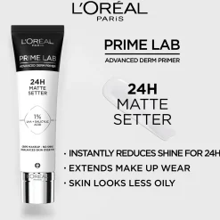 L'Oréal Paris Prime Lab Advanced Derm Primer 24H Matte Setter pohjustusvoide 30ml