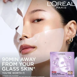 L'Oréal Paris Revitalift Filler Glass Skin Kangasnaamio 1pcs