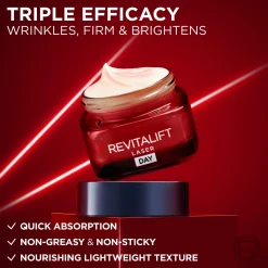 L'Oréal Paris Revitalift Laser edistyksellinen anti-age päivävoide 50ml