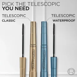 L'Oréal Paris Telescopic Black vedenkestävä maskara 8,4 ml