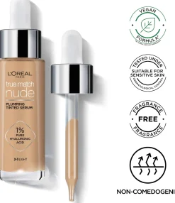 L'Oréal Paris True Match Nude Plumping Tinted Serum Tan6-7 meikkivoide 30ml