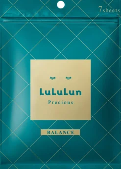 LuLuLun Precious Sheet Mask Green 7-pack kosteuttava ja tasapainottava kangasnaamio 7 kpl