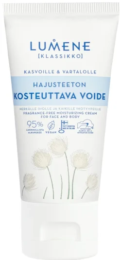 Lumene KLASSIKKO Hajusteeton kosteuttava voide 75 ml