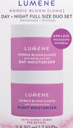 Lumene LUMO Silottava & kiinteyttävä päivävoide + yövoide tuplapakkaus