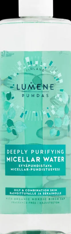 Lumene PUHDAS Syväpuhdistava micellar-puhdistusvesi 400 ml
