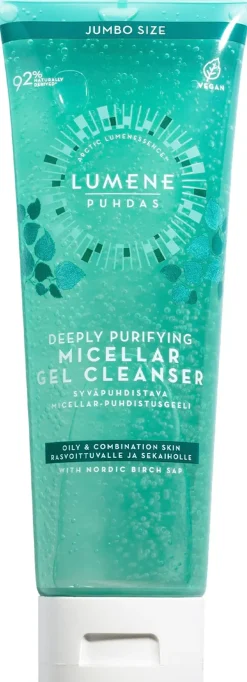 Lumene PUHDAS Syväpuhdistava micellar-puhdistusgeeli 250ml