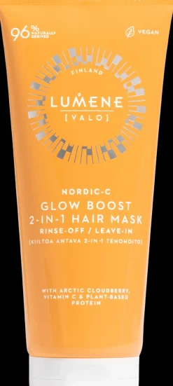 Lumene VALO Kiiltoa antava 2-in-1 hiusten tehohoito 200 ml