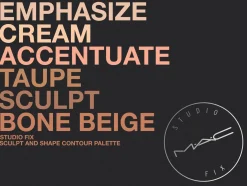 MAC StudFix Sculpt&Sha Contour Pal varjostus- ja kororstuspaletti kasvoille 14,4 g