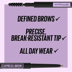 Maybelline New York Express Brow Ultra Slim 02 Soft Brown -kulmakynä 0,84g