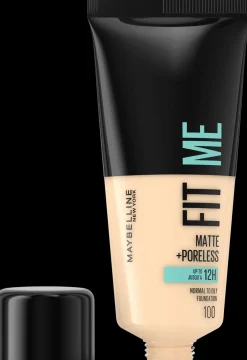 Maybelline New York Fit Me Matte+Poreless -meikkivoide 100 Warm Ivory 30ml