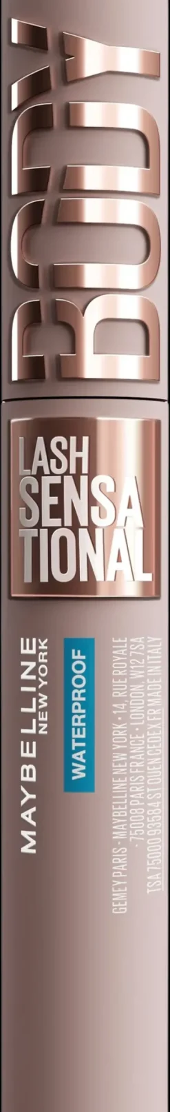 Maybelline New York Lash Sensational Body Vedenkestävä Maskara Very Black 9,7 ml