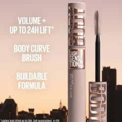 Maybelline New York Lash Sensational Body Vedenkestävä Maskara Very Black 9,7 ml