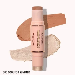 MOIRA Sculpt & Glow Duo Stick varjostus- ja korostuspuikko 6 g + 5,2 g