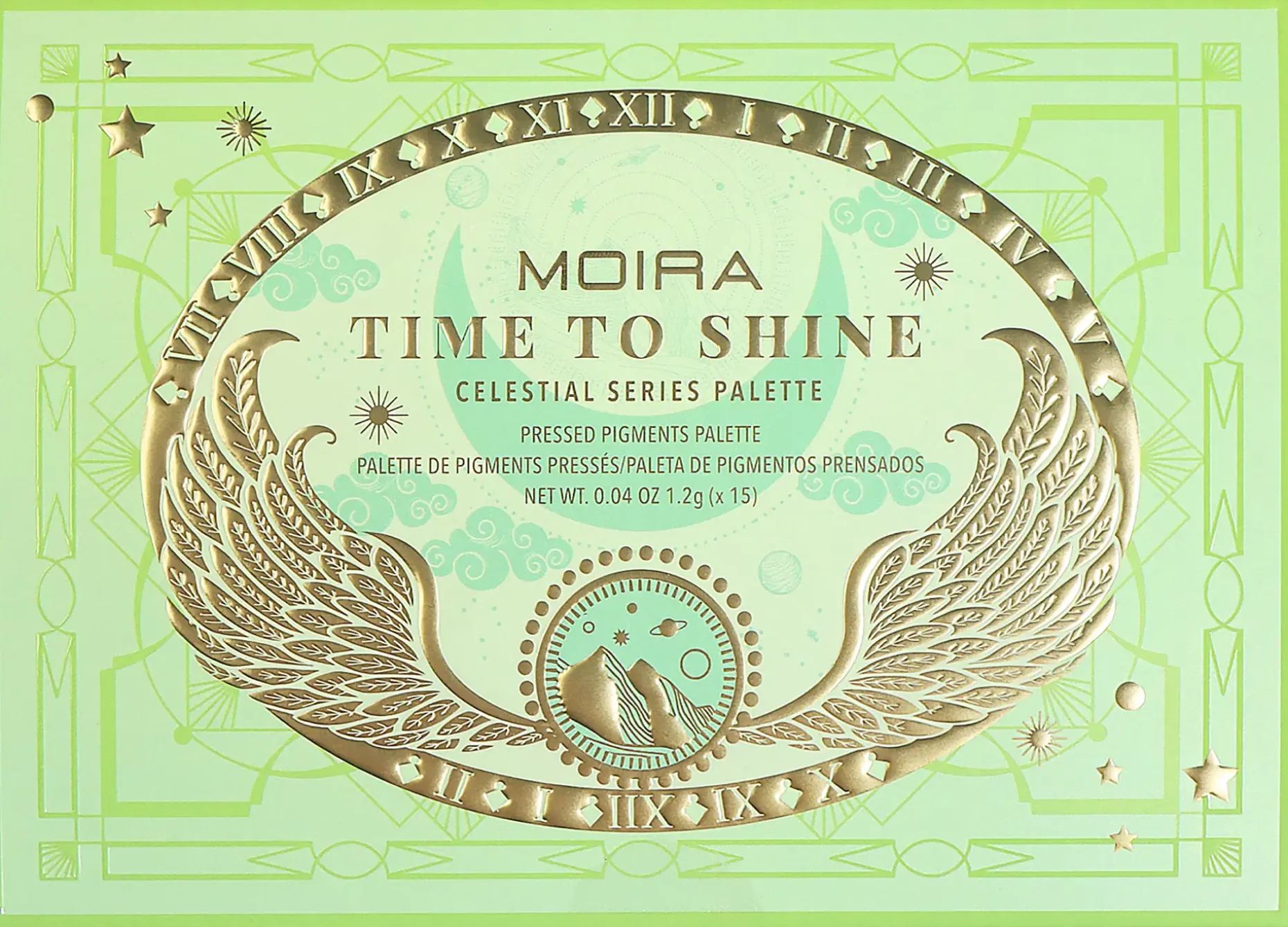 MOIRA Time to Shine Pressed Pigment Palette luomiväripaletti
