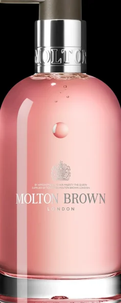 Molton Brown Delicious Rhubarb & Rose Hand Wash käsisaippua lasipullossa 200 ml