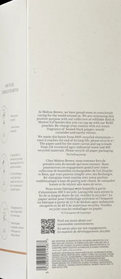 Molton Brown Infinite Bottle Re-charge Black Pepper Bath & Shower Gel suihkugeeli 400 ml