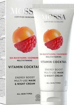 Mossa VITAMIN COCKTAIL Energy Boost Multi-Use naamio ja yövoide, 60ml