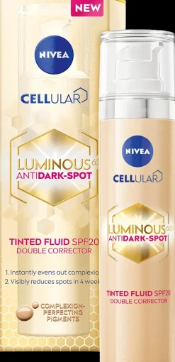 NIVEA Cellular Luminous 630 Anti Dark-Spot Tinted Fluid sk 20 -päivävoide 40ml