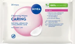 NIVEA 25kpl 3-in-1 Caring Cleansing Wipes puhdistusliinat