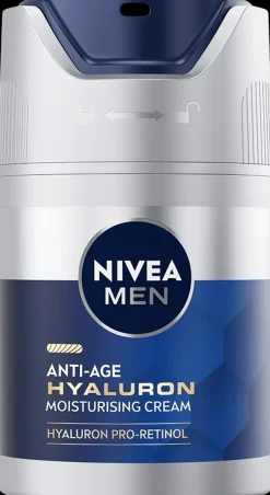 NIVEA MEN 50ml Anti-Age Hyaluron Face Moisturising Cream SPF15 -kasvovoide