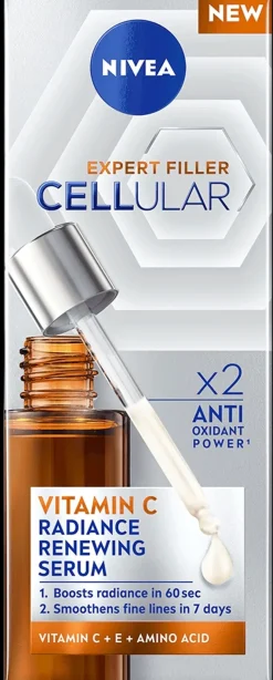NIVEA 30ml Cellular Expert Filler Vitamin C Radiance Renewing Serum -kasvoseerumi 30ml