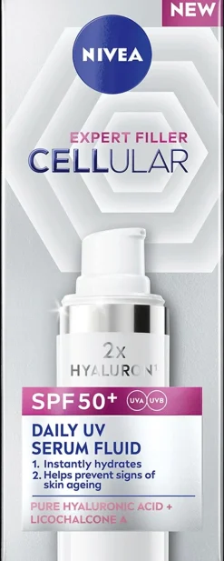 NIVEA 30ml Cellular Expert Filler Daily UV Fluid Serum Fluid SK50 -seerumipäivävoide