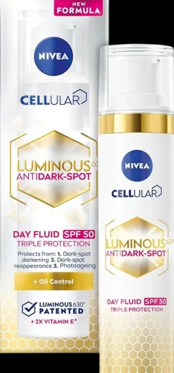 NIVEA 40ml Cellular Luminous630 Anti Dark-Spot Day Fluid sk 50 -päivävoide